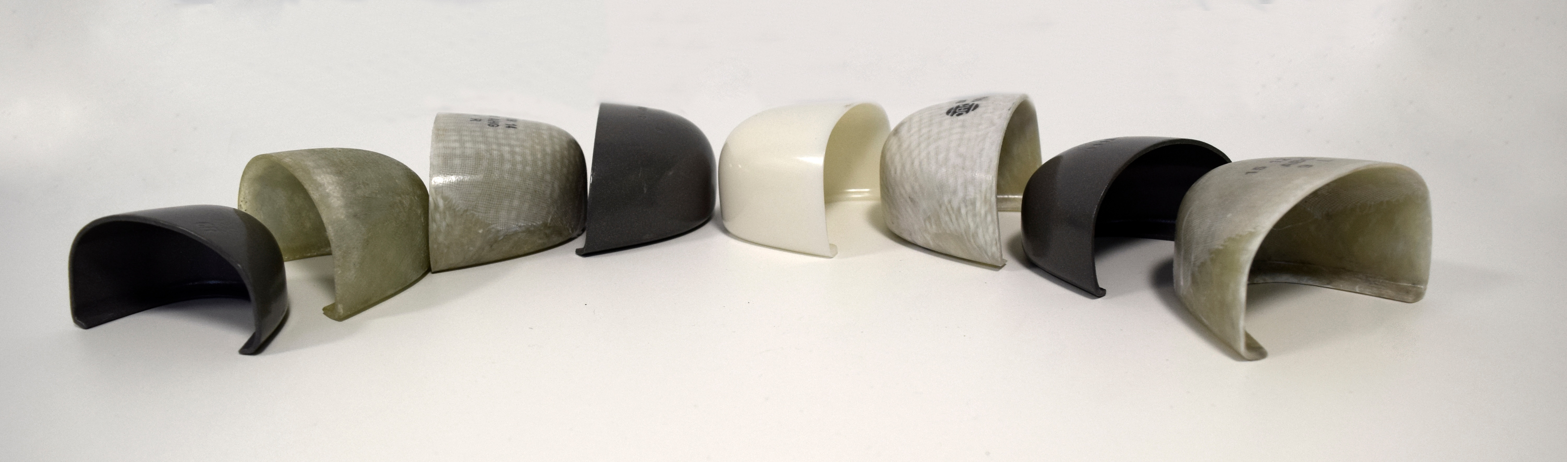 textile upper with synthetic toe cap