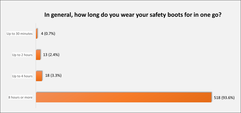 How long do you wear your safety boots for (8+)-1