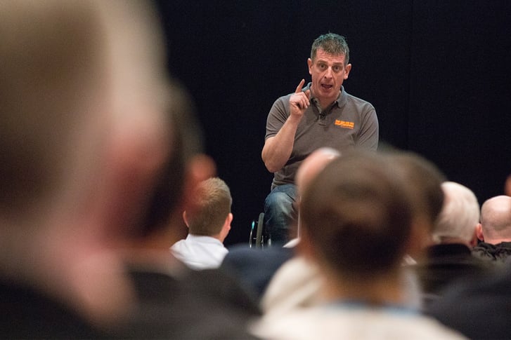 Jason Anker with V12 Footwear