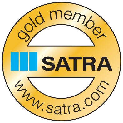 Gold SATRA member logo 2023 colour