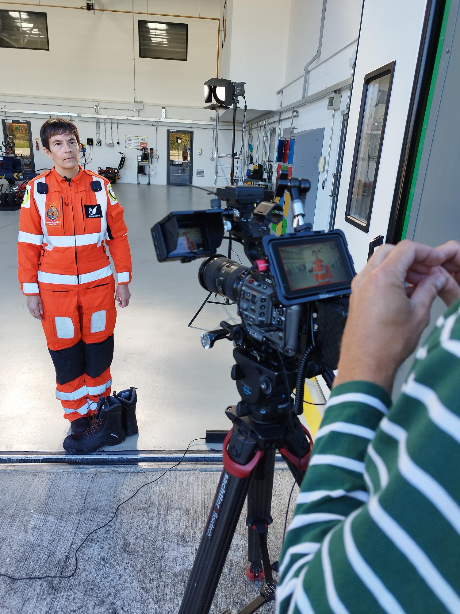 Dr Maria Smith with V12 Footwear